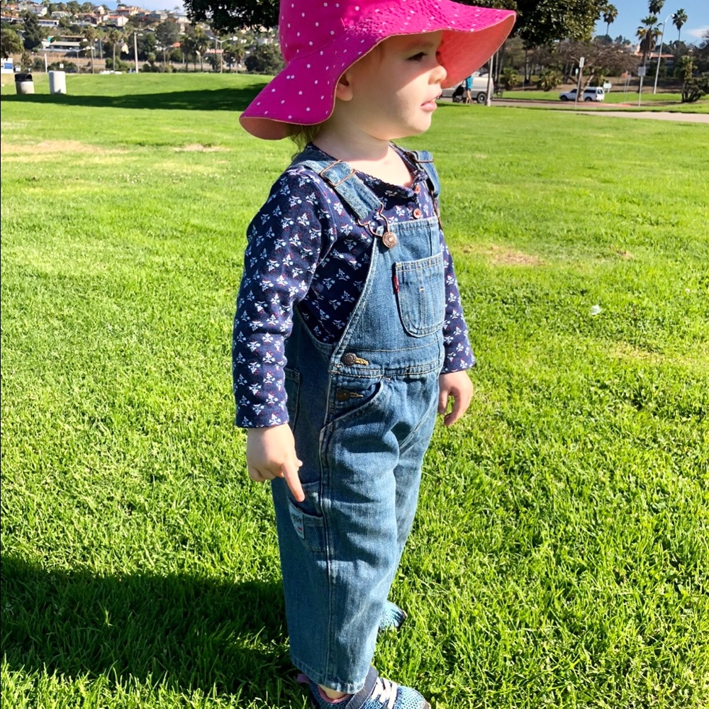 Levi’s blue jean overalls